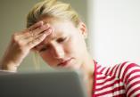 Woman looking worried